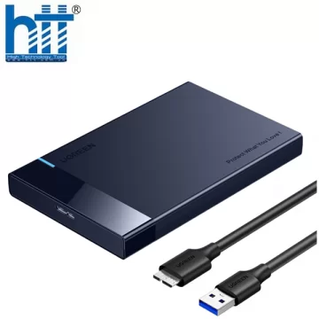 Hộp đựng ổ cứng SSD , HDD chuẩn Sata 2.5inch Ugreen 40723 Màu Xanh