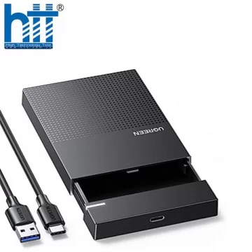 Vỏ ổ cứng Urgeen 30727 2,5 inch với cáp USB-C sang USB-A 6G