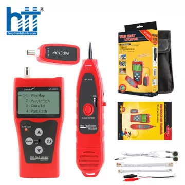 Bộ Test Dây, Đo Chiều Dài, Dò Dây Có Màn Hình LCD: cáp mạng, cáp thoại, cáp đồng trục NF-308S  