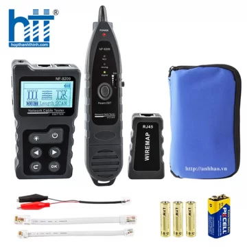  Bộ Test Dây, Đo Chiều Dài Dây, Dò Dây, PoE Có Màn Hình LCD: cáp mạng NF-8209