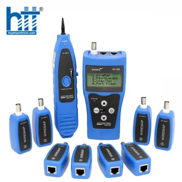  Bộ Test Dây, Đo Chiều Dài, Dò Dây Có Màn Hình LCD, 8 bộ remote: cáp mạng, cáp thoại, cáp đồng trục NF-388