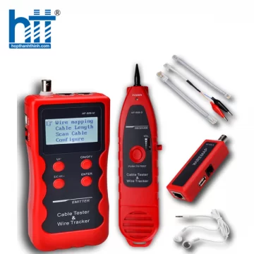 Bộ Test Dây, Đo Chiều Dài, Dò Dây Có Màn Hình NF-868 LCD: cáp mạng, cáp thoại, cáp đồng trục, USB 