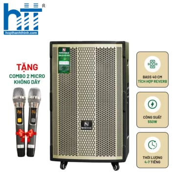 Loa Kéo Nanomax SK-15D2 Lưới Vàng Bass 40cm 550w Karaoke Bluetooth
