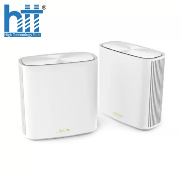 Bộ phát wifi 6 Asus ZenWiFi XT8 2-Pack Trắng (Chuẩn AX/ AX6000Mbps/ 6 Ăng-ten ngầm/ Wifi Mesh/ 55 User)