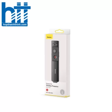 Bút trình chiếu Baseus Orange Dot Red Laser - Pin sạc