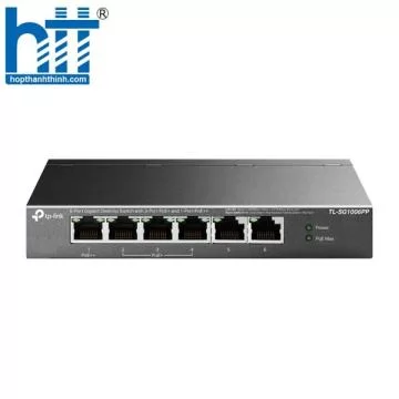 Switch TP-Link TL-SG1006PP (6-Port Gigabit, 3-Port PoE+, 1-Port PoE++, Desktop Switch)