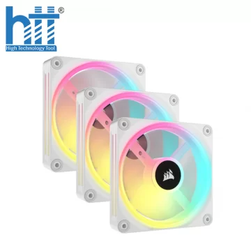 Fan Corsair iCUE LINK QX120 RGB 120mm — Triple Pack with iCUE LINK Hub White