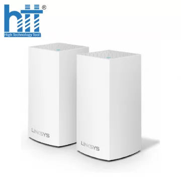 Bộ phát wifi Linksys Velop WHW0102 2-Pack (Chuẩn AC/ AC1300Mbps/ Ăng-ten ngầm/ Wifi Mesh/ 55 User)