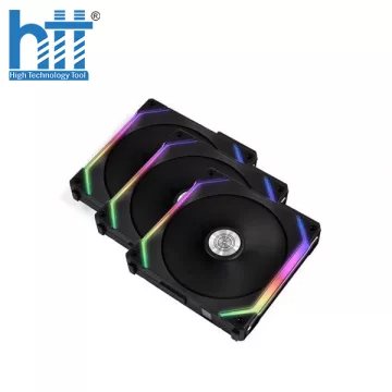 Fan Lian Li UNI Fan SL 120 Triple Black (LED ARGB - Fan ghép nối không dây)