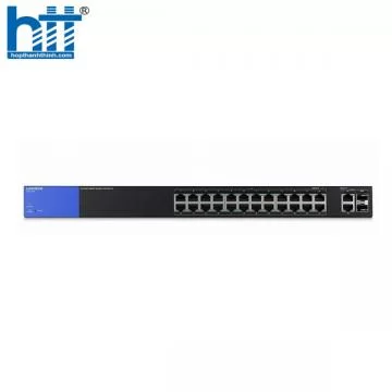 Switch Linksys LGS326P (Gigabit (1000Mbps)/ 28 Cổng/ 2 SFP/ Smart Switch/ 24 cổng PoE/ Vỏ Thép)