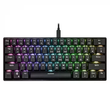 BÀN PHÍM CƠ KHÔNG DÂY EDRA EK361W V2 RGB ĐEN BROWN SW (USBC/BLUETOOTH)