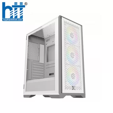 Vỏ Case Xigmatek LUX S Arctic 3FX (EN47857 | MidTower | Màu Trắng | Sẵn 3 Fan)