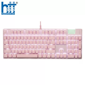 BÀN PHÍM EDRA EK312 HỒNG BROWN SW (USB/LED WHITE)