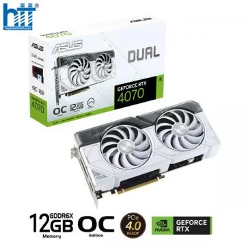 Card màn hình ASUS Dual GeForce RTX 4070 White OC Edition 12GB 