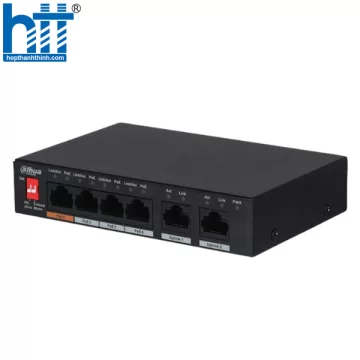 Switch POE 6 cổng 10/100Mbps DAHUA DH-PFS3006-4ET-60
