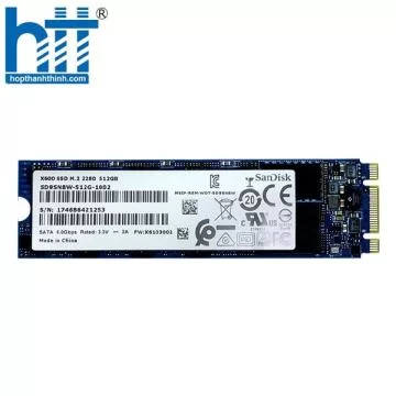 Ổ SSD SanDisk 512GB SD9SN8W SSD M.2 2280 SATA 6.0Gbps