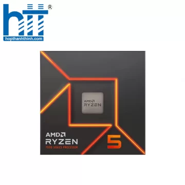 CPU AMD Ryzen 5 7600 (3.8GHz boost 5.1GHz, 6 nhân 12 luồng, 38MB Cache, 65W, Socket AM5)