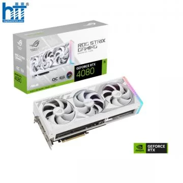 Card màn hình ASUS ROG Strix GeForce RTX 4080 OC White Edition 16GB (ROG-STRIX-RTX4080-O16G-WHITE)