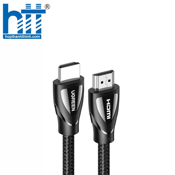 Ugreen 50731 8m 2.1 HDMI 8K 60hz 48Gpbs Cáp bện đầu đực 4k 120hz HD140 10050731