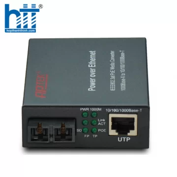 APTEK AP110-20S-PoE - Bộ chuyển đổi phương tiện Gigabit PoE