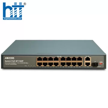 APTEK SF1163P - Switch PoE 16 cổng unmanged