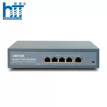 APTEK SG1041P - Switch 4 cổng PoE Gigabit không được quản lý
