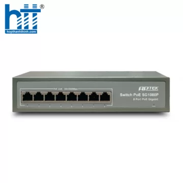 APTEK SG1080P - Switch 8 cổng PoE Gigabit không được quản lý
