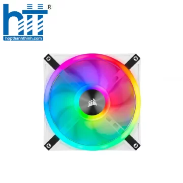 Fan Corsair iCUE QL140 RGB 140mm White — Dual Fan Kit with Lighting Node CORE