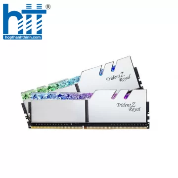 (16G DDR4 2x8G 3200) G.SKILL Trident Z Royal RGB SILVER CL16-18-18-38