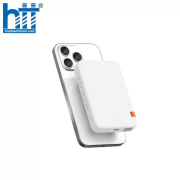 Pin Sạc Dự Phòng Không Dây Mcdodo 10000mAh 20W Built-in Bracket Magnetic Wireless Power Bank White