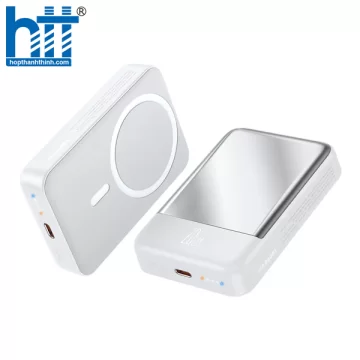 Pin Dự Phòng Không Dây Mcdodo Ambilight Seires 20W Magnetic Wireless Power Bank 10000mAh White