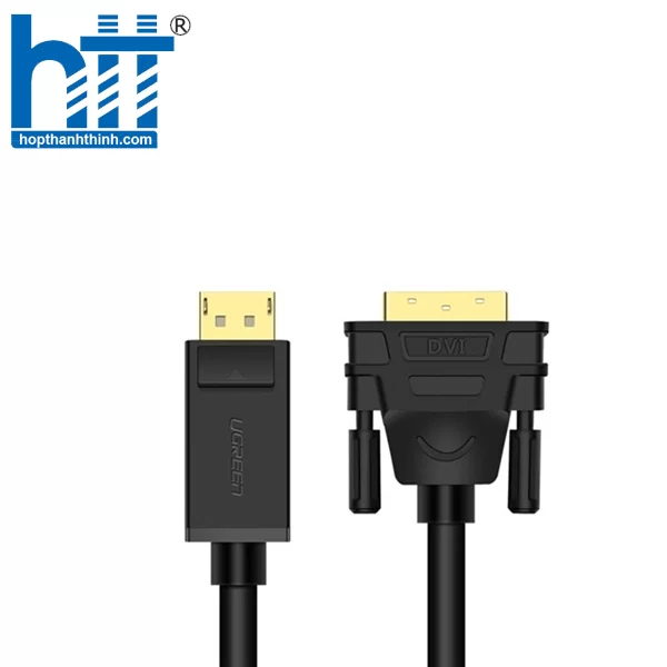 Ugreen 10247 1.5M màu Đen Cáp chuyển đổi DP sang VGA Hỗ trợ độ phân giải Full HD 1080P DP105 20010247