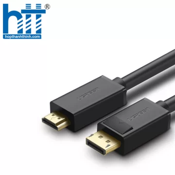Ugreen 10244 1M Màu Đen Cáp 2 Đầu Displayport chuẩn V1.2 thuần đồng DP102 20010244