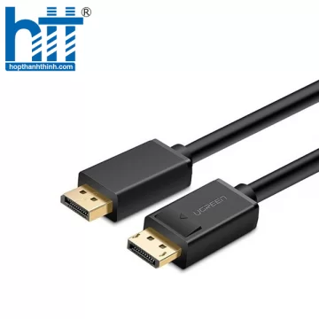 Ugreen 10245 1.5M Màu Đen Cáp 2 Đầu Displayport chuẩn V1.2 thuần đồng DP102 20010245