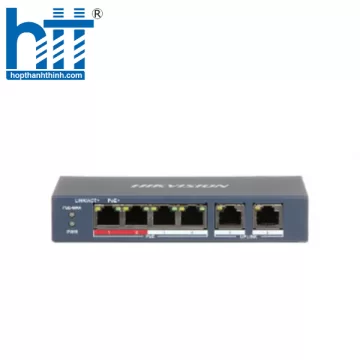 Switch PoE 4 cổng Hikvision DS-3E1106P-EI/M 4 10/100 Mbps PoE port, 2 10/100 Mbps RJ45 port
