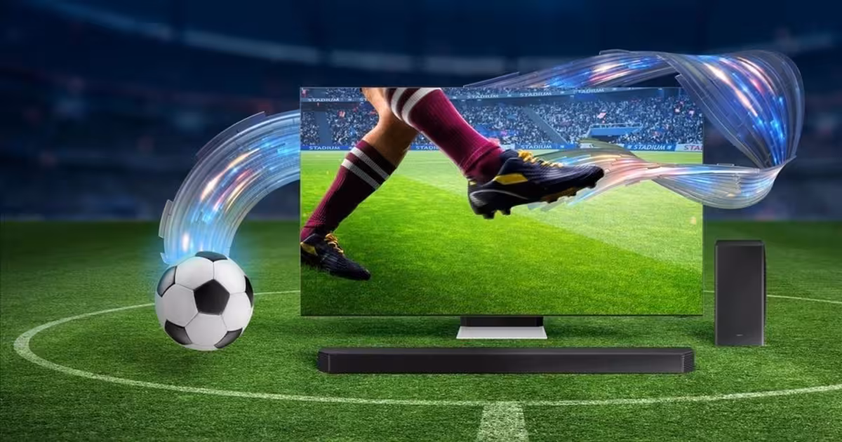 Trải nghiệm bóng đá đỉnh cao cùng Samsung AI TV 2026