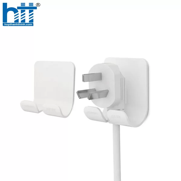 Ugreen 20365 White Móc Đa Năng Power Cord Wall Socket Cable Holder Hanger CD107 10020365