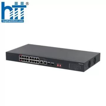 Switch PoE 16 port (hỗ trợ 2 cổng Uplink 1G + 2 cổng quang) unmanaged KX-SW1618F-135