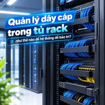 Quản lý dây cáp trong tủ rack như thế nào để hệ thống dễ bảo trì?