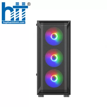 Vỏ máy tính KENOO ESPORT AF302 - 3F - Màu Đen