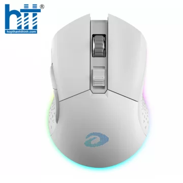 Chuột DareU EM901 RGB Wireless White