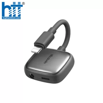 Đầu Chuyển Đổi Cổng Lightning sang Lightning và DC3.5 Mcdodo Lightning to Lightning and DC3.5 Digital Audio Cable Black