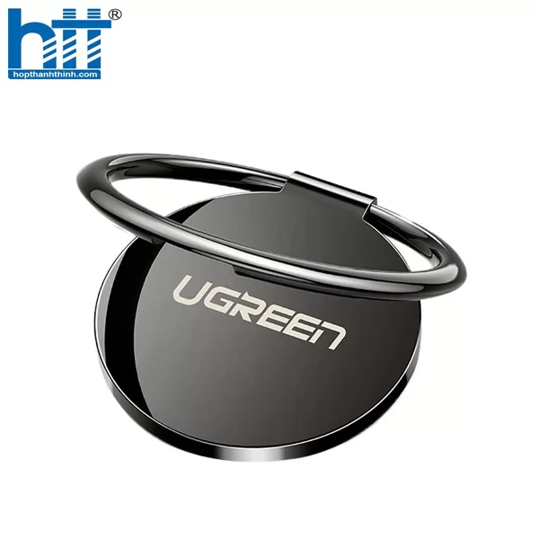 Ugreen 20554 360 độ Màu Đen Giá đỡ điện thoại dạng nhẫn đeo ngón tay
