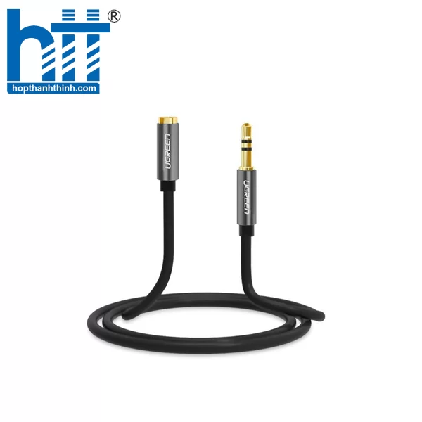 Ugreen 10592 1M màu Đen Cáp âm thanh 3.5mm nối dài AV118 20010592