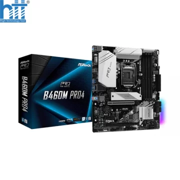 Mainboard ASROCK B460M PRO4 (Intel B460, Socket 1200, m-ATX, 4 khe Ram DDR4)