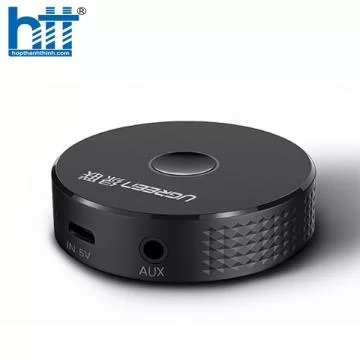 Bộ nhận Bluetooth 4.2 trên ô tô cổng AUX chính hãng Ugreen 40968 cao cấp