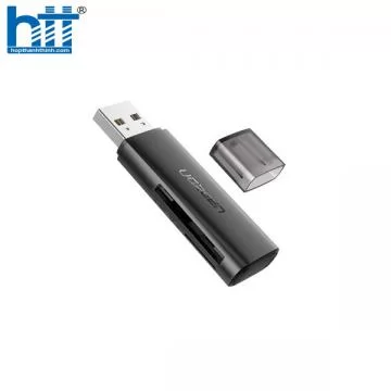 Đầu đọc thẻ SD/TF chuẩn USB 3.0 chính hãng Ugreen 60722 cao cấp