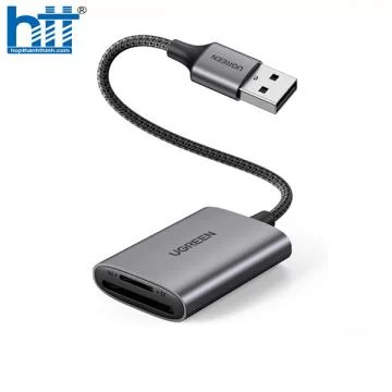 Đầu đọc thẻ SD/TF chuẩn USB 3.0 Type-A Ugreen 80887 vỏ nhôm cao cấp