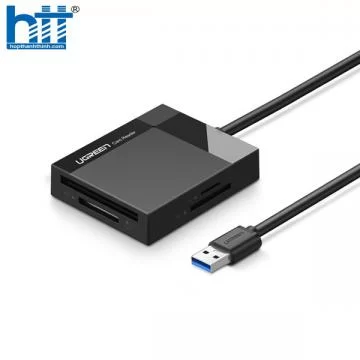 Đầu đọc thẻ USB 3.0 dài 0.5 hỗ trợ SD/TF/MS/CF Ugreen 30333 cao cấp