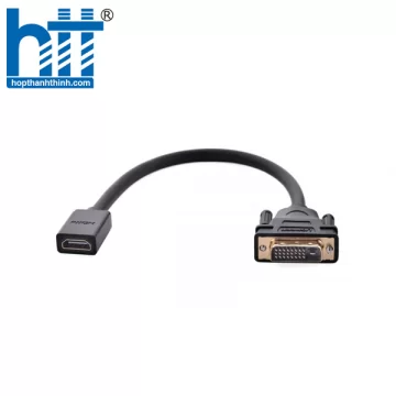 Ugreen 20118 Màu Đen Đầu chuyển đổi DVI 24 + 1 sang HDMI âm 20118 20020118